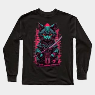 Cyberpunk Cat Long Sleeve T-Shirt